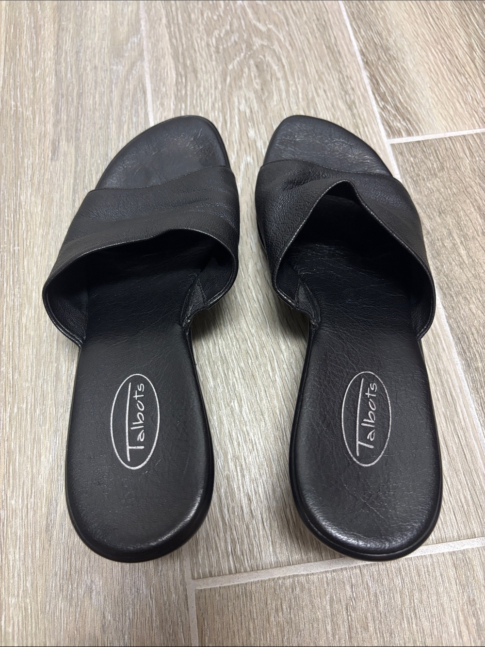 Talbots Women’s Black Slip on Sandal Size 6.5